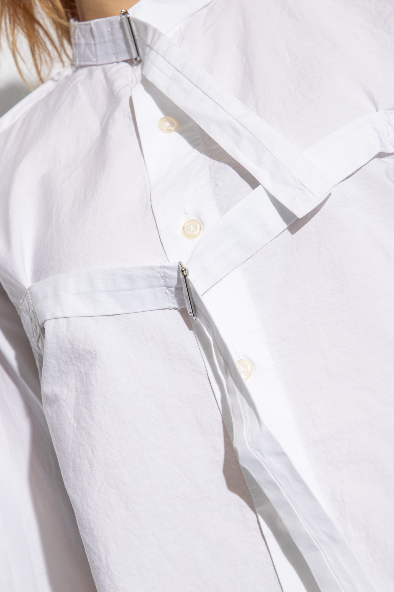 White Shirt with standing collar R13 Vitkac GB